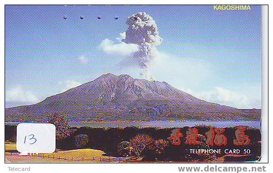 Volcan Volcano Vulkan Sur Telecarte (13 ) - Volcans