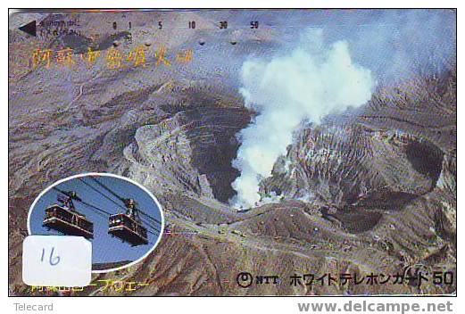 Volcan Volcano Vulkan Sur Telecarte (16 ) - Volcans