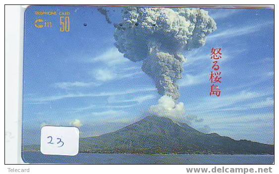 Volcan Volcano Vulkan Sur Telecarte (23 ) - Vulkane