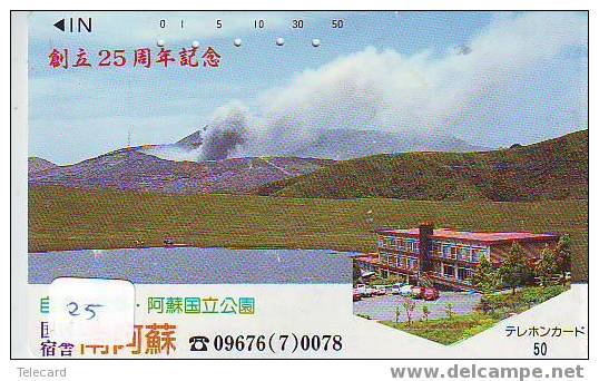 Volcan Volcano Vulkan Sur Telecarte (25 ) - Volcans