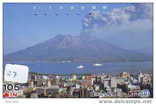 Volcan Volcano Vulkan Sur Telecarte (27 ) - Vulkane