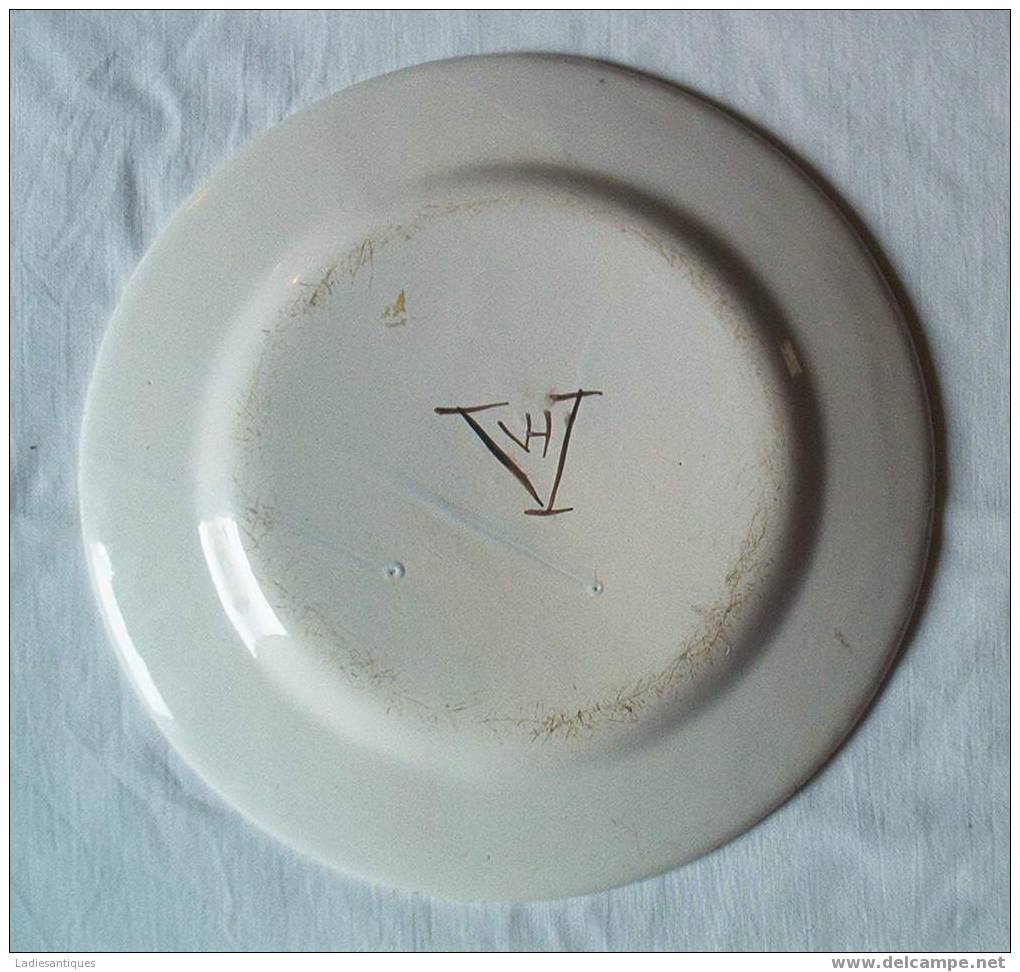 Assiette - Bord - Plate  - AS 1726 - Autres & Non Classés