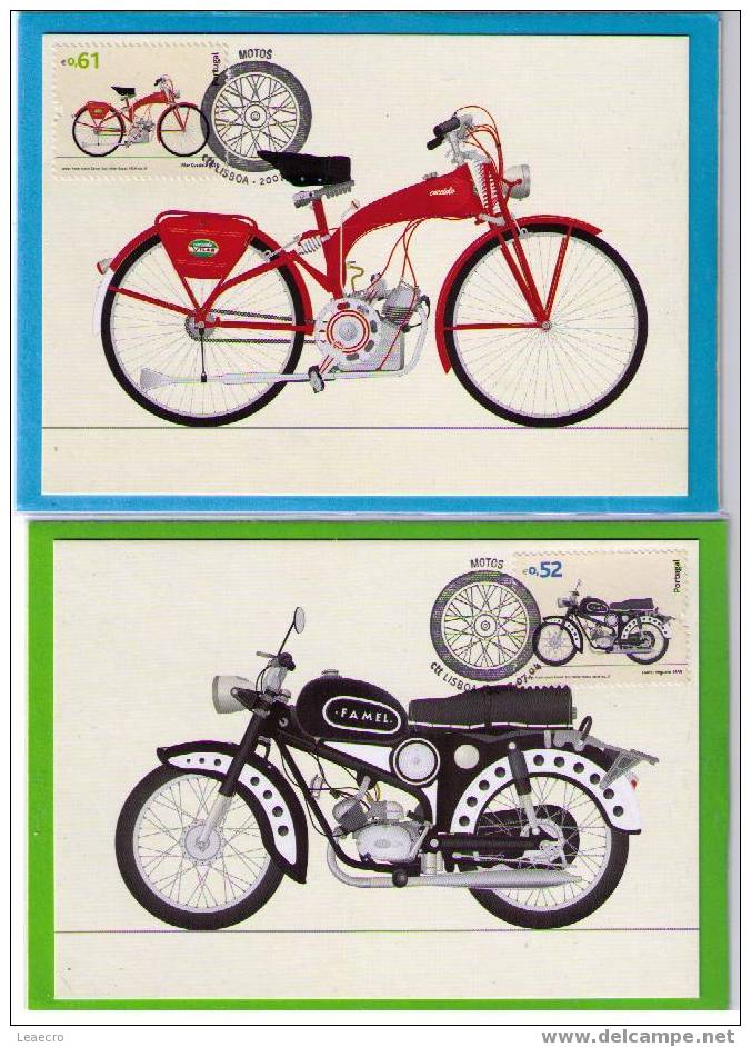 Gc162 PORTUGAL MOTOS Du (4x) Maximum Cards Diverses Types Sports Transports - Motorbikes