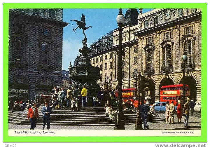 PICCADILLY CIRCUS, LONDON - PHOTO JOHN HINDE No 3 L 27 - ANIMATED - TRAVEL IN 1970 - - Piccadilly Circus