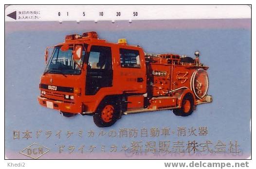 Télécarte Japon / 110-011 - POMPIERS Camion - FIRE BRIGADE Japan Phonecard - BRANDWEER - FEUERWEHR - Japan Phonecard 10 - Firemen