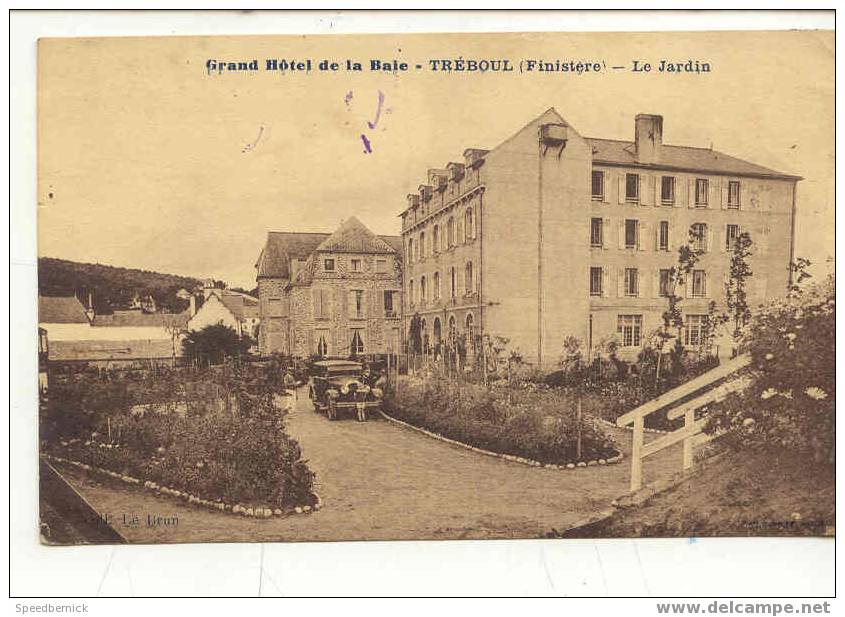 7481 TREBOUL Grand Hôtel De La Baie Le Jardin . Coll Le Brun  éd Peu Lisible Comper ? - Tréboul