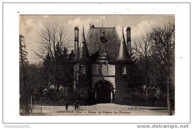 Aot7  6015365  Gouvieux  Entrée Du Chateau Des Fontaines - Gouvieux