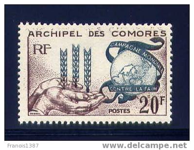 Archipel Des COMORES - Timbre 26* Chez Y&T ( Campagne Contre La Faim) Cote 5.50 Euros Vendu à 25 % - Altri & Non Classificati