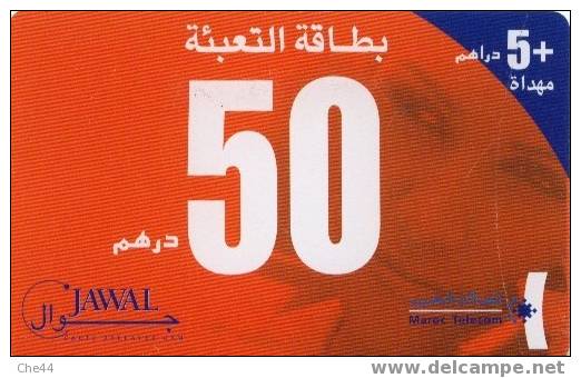 Carte De Recharge (JAWAL) 50 Unités + 5 Offerts. - Maroc
