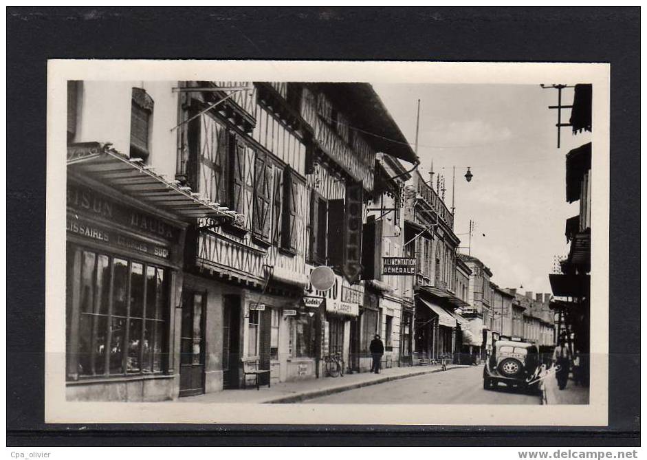 47 CASTELJALOUX Grande Rue, Commerces, Ed Narbo, CPSM Petit Format, 194? - Casteljaloux