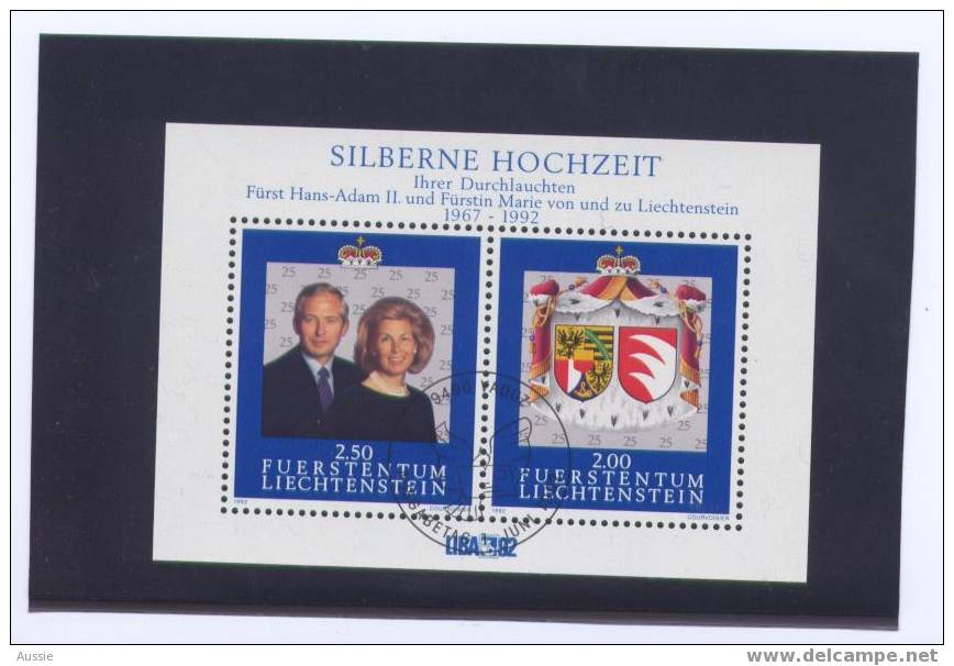 Liechtenstein 1992 YvertN° Bloc 17 (°) Oblitéré Cote 7,50 Euro - Blocks & Sheetlets & Panes