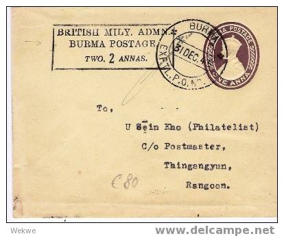 Bur004/   BURMA - Indien-GA, Brit. Miliy Adin. 1945 - Burma (...-1947)