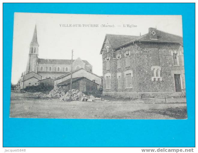 51) Ville Sur Tourbe -  L'église  - Année  - Edit - Ville-sur-Tourbe