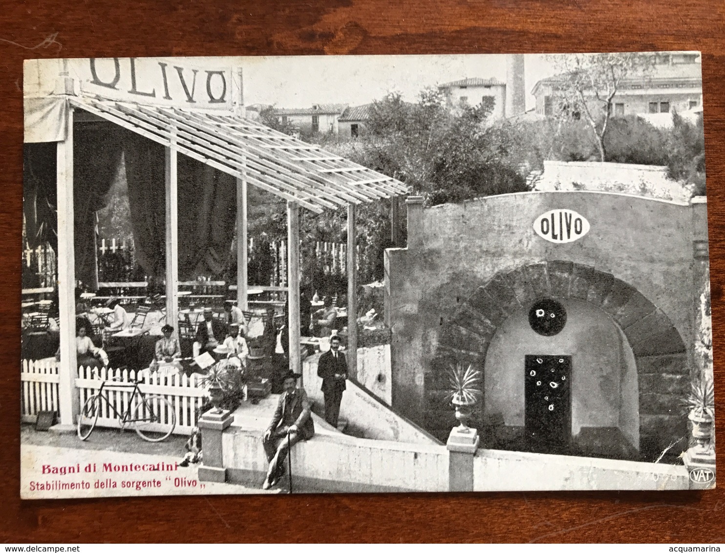 MONTECATINI - Stabilimento Sorgente Olivo, Animata - Cartolina FP 1912 - Otros & Sin Clasificación