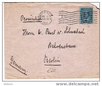 C-030/ KANADA -  Edward VII, Montreal-Berlin 1911 - Briefe U. Dokumente