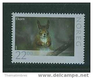 NOR0012 Ecureuil 1546 Norvege 2007 Neuf ** - Unused Stamps