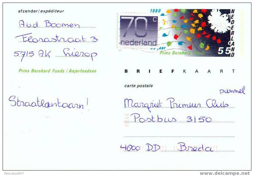 A00024 - Entier Postal De Hollande De 1990 - Entiers Postaux