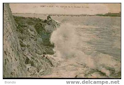 56 - PORT-LOUIS - MER DEFERLANT SUR LES ROCHERS DU LOHIC - Port Louis