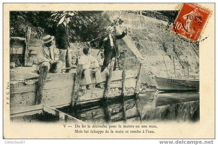 SCENE De PECHE MIRACULEUSE - PECHEUR - Fishing