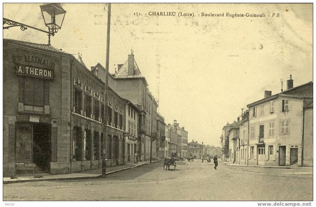 CPA (42) CHARLIEU Boulevard Eugenie Guinault - Charlieu