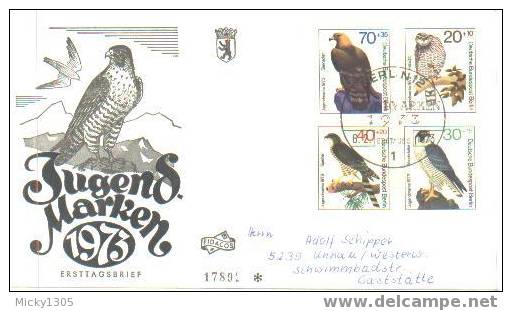 Germany / Berlin - FDC Mi-Nr 442/445 (U008)- - 1971-1980