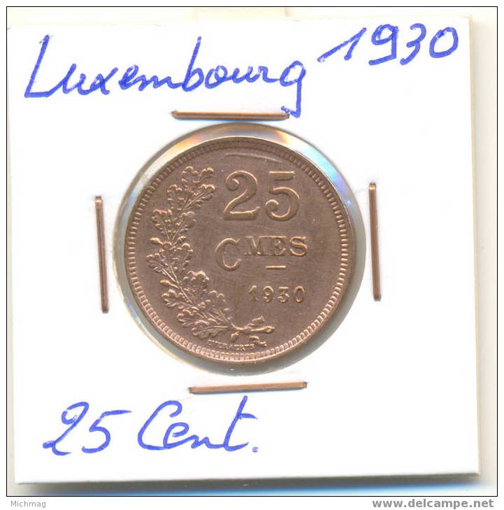25 Cent 1930 - Luxemburgo