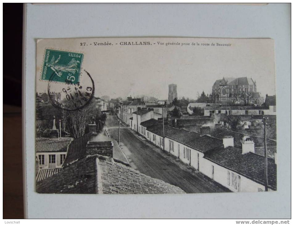 Challans. Vue Générale Prise De La Route De Beauvoir. - Challans