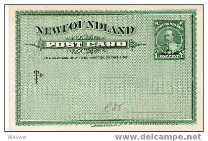 C-St008/  NEUFUNDLAND - Edward-Ganzsache  1 Cent, Ungebraucht ** - Postal Stationery