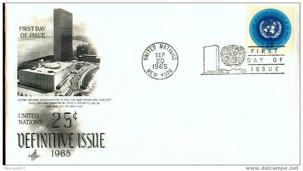 A00024 - Enveloppe Fdc Des états-unis - First Day Issue Of 1965 - Other & Unclassified