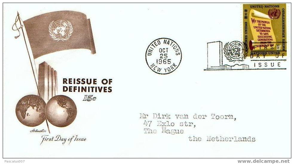 A00024 - Enveloppe Fdc Des états-unis - First Day Issue Of 1965 - Andere & Zonder Classificatie