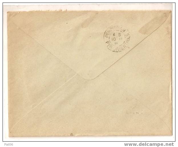 L.S.I.  TARIF à 10c. TYPE SEMEUSE LIGNEE - OBL. LAMALOU LES BAINS - HERAULT - 9.11.1906 - Enveloppes Types Et TSC (avant 1995)