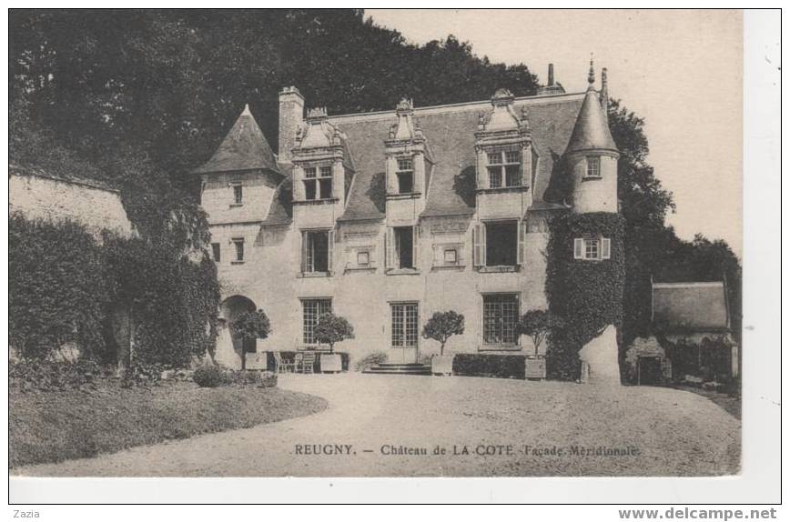 37.057/ REUGNY - Chateau De La Cote - Façade Méridionale - Reugny