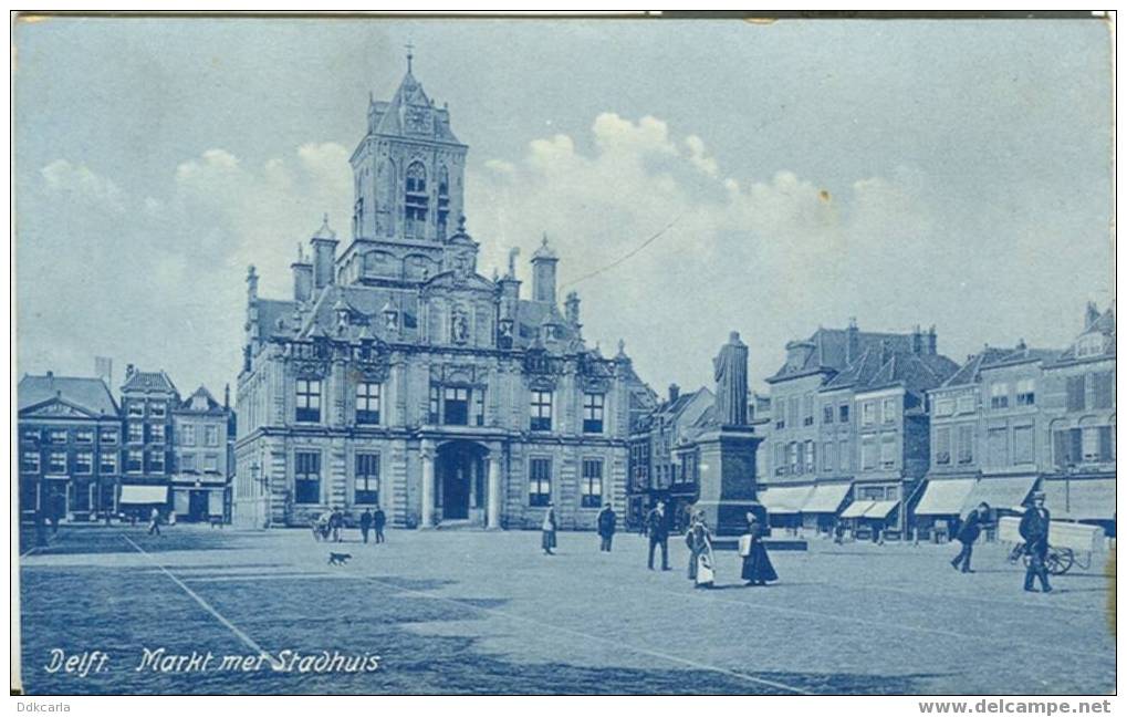 Delft - Markt Met Stadhuis - Delft