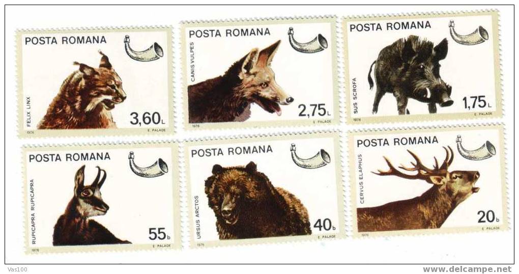 Romania 1978  Animals;Lynx,Bear,etc. ,MNH,OG. - Bears