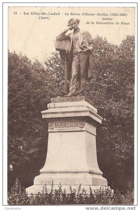 CPA De LA COTE SAINT ANDRE - La Statue D'Hector Berlioz. - La Côte-Saint-André