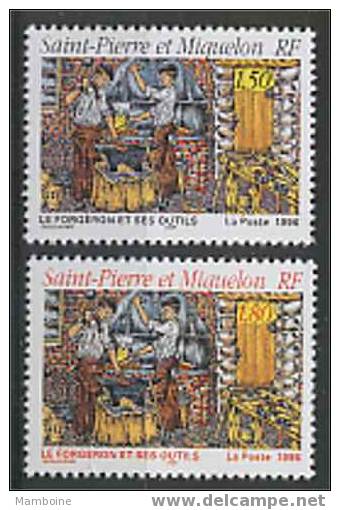 SPM 1996 Forgeron 628/29 Neuf X X Sans Trace - Unused Stamps