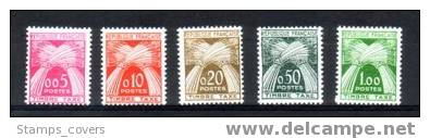 FRANCE TAXE MNH** YVERT 90/94 €90.00 - 1960-... Ungebraucht