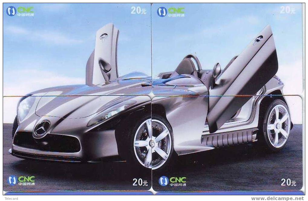 Telecartes Auto MERCEDES BENZ (1) Puzzle Sur 4 Phonecards - Auto's