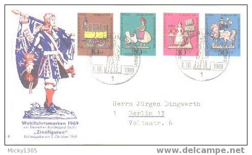 Germany / Berlin - FDC Mi-Nr 348/351 (U031)- - 1948-1970