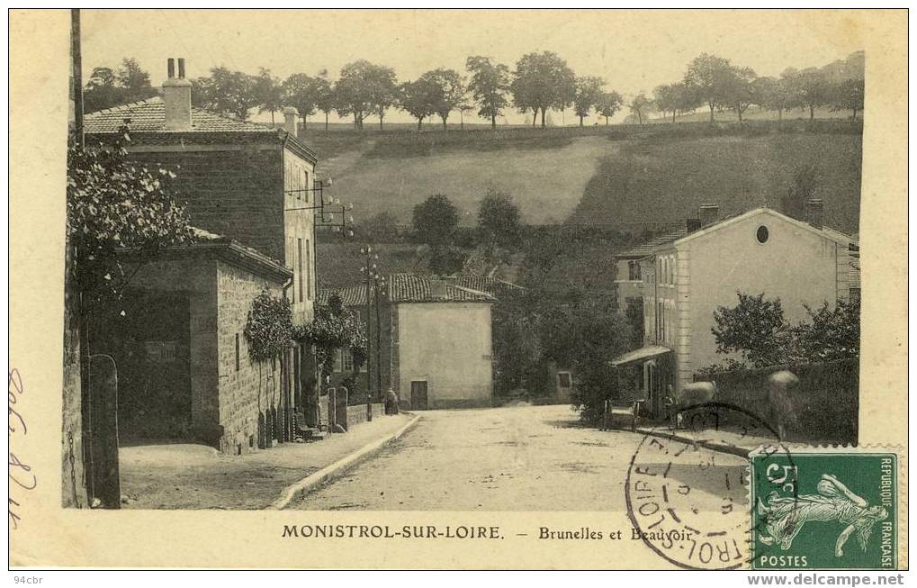 CPA(43) MONISTROL SUR LOIRE Brunelles Et Beauvoir - Riorges