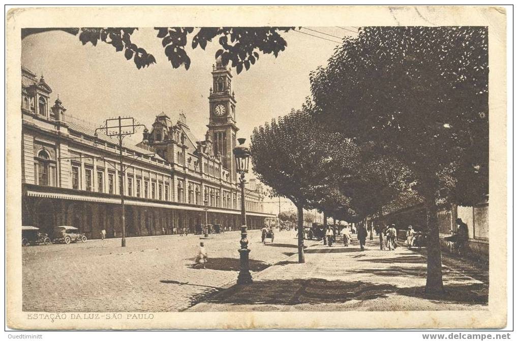 Brésil.São Paulo.Estação Da Luz.La Gare Ferroviaire.1920.pte Anim. - São Paulo