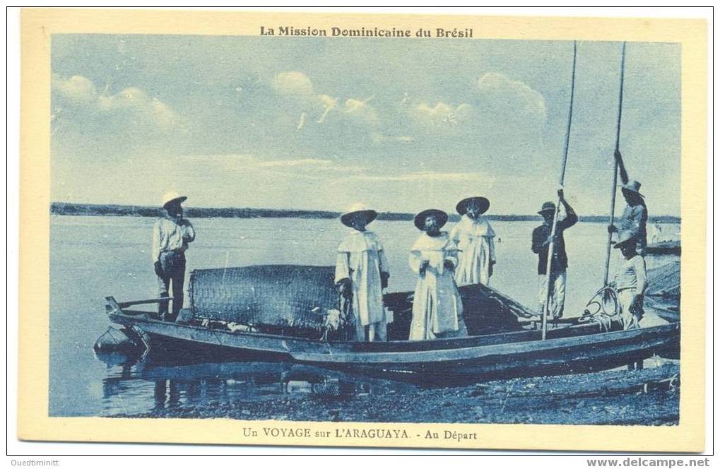 Brésil.Voyage Des Domonicains Sur La Rivière Araguaya. - Other & Unclassified