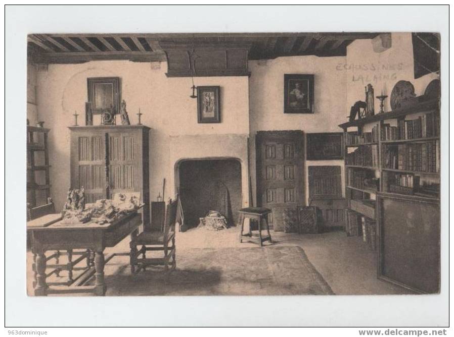 ECAUSSINES .- Vieux Chateau D'ecaussines-Lalaing - Salette - Bibliothèque (chambre XV Siècle) - Ecaussinnes