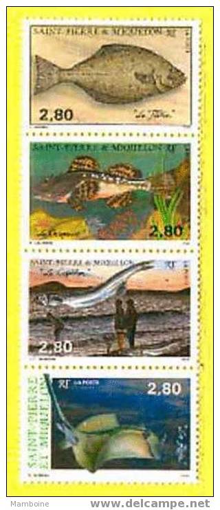 SPM  1993 Poisson N 580 / 83 Bande Verticale   Neuf (sans Trace) X X - Unused Stamps