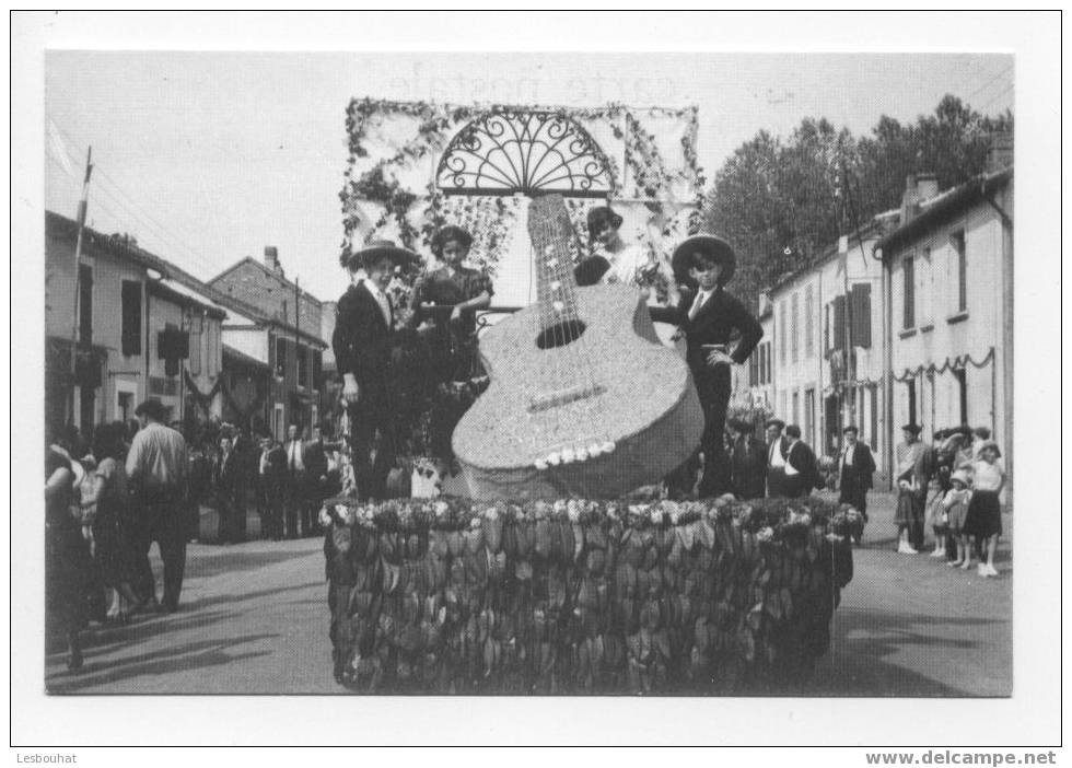 32-GERS/ RISCLE : Fête Des Fleurs 1951...M. Serge Faure... (tirage Limité) - Riscle