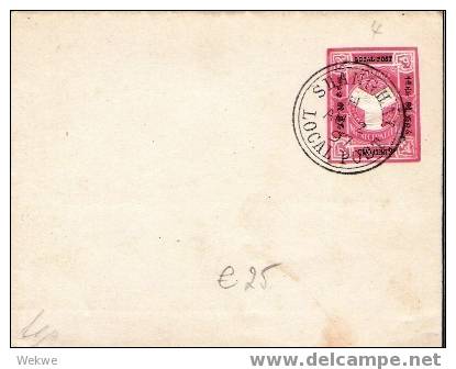 C-LP002/  CHINA - Shanghai, Stationery Wrapper 1897, Cancelled (Local Post Shanghai) - Briefe U. Dokumente