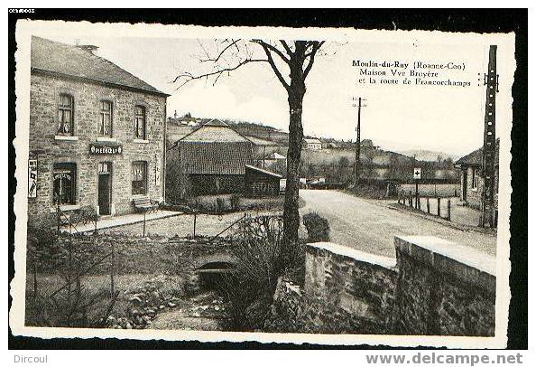 6057     -  Moulin Du Ruy -Roanne-Coo Maison  Vve  Bruyère - Stoumont