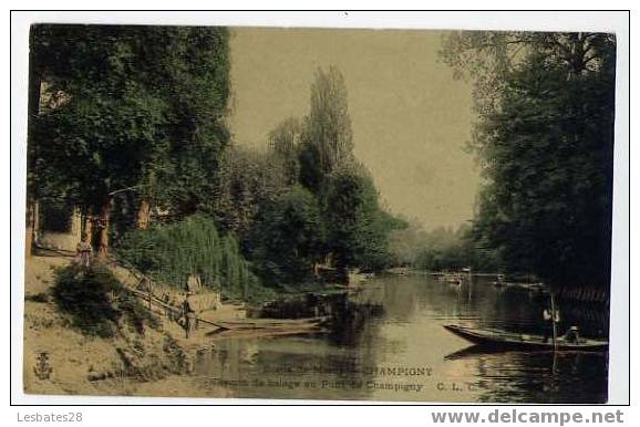 CPA 51.-CHAMPIGNY-Chemin De Halage Au Pont De Champigny  (AR 11) - Champigny