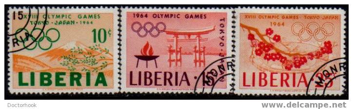 LIBERIA    Scott: # 418-20  VF USED - Liberia