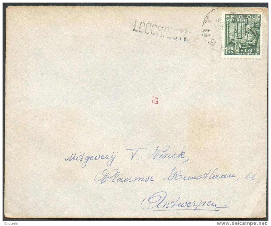 L. 1Fr.75 EXPORTATION Obl. Sc.  GENT 1950 + Griffe LOOCHRISTI Vers Anvers.  - 2669 - Griffes Linéaires